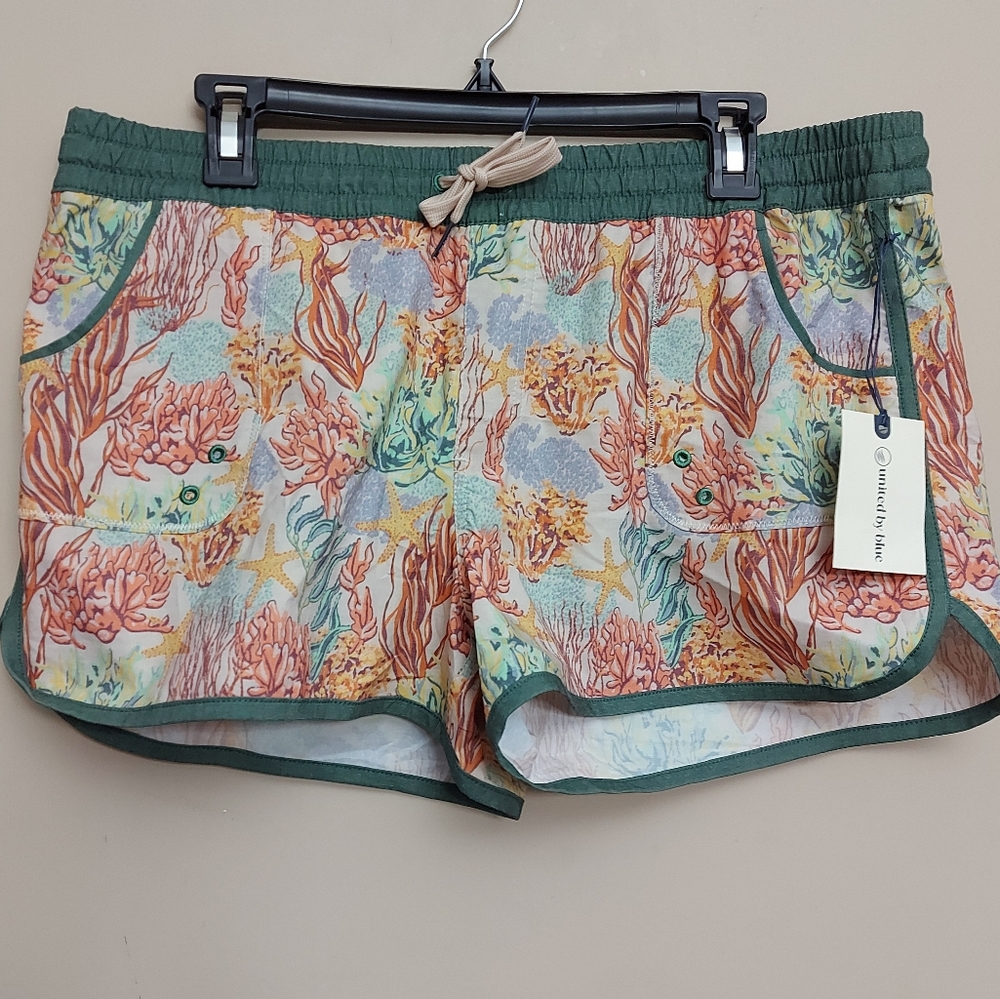 United by Blue under the sea print recyled bloard short